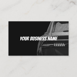 Automotive Business Card - Bold Dark Design