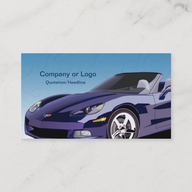 Automotive  Business Card Template (Front)