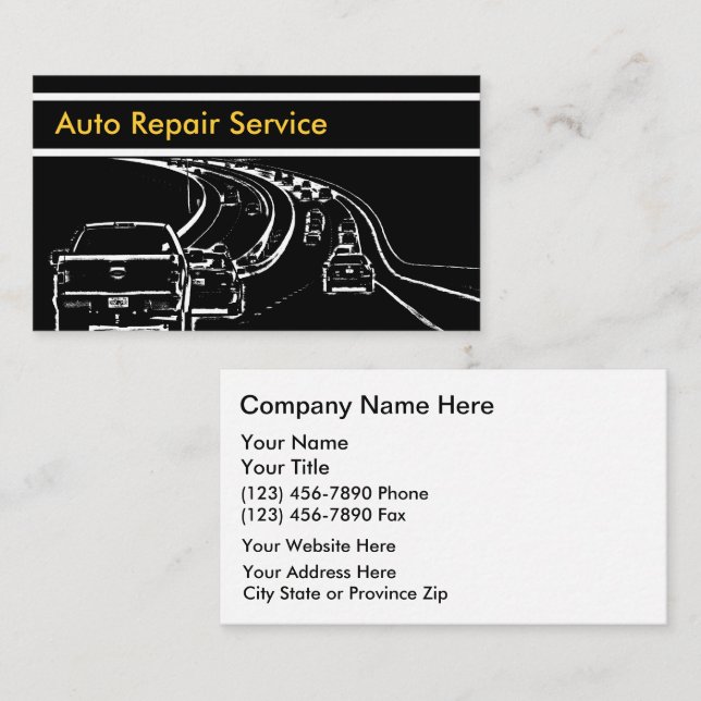 Automotive Business Cards (Front/Back)