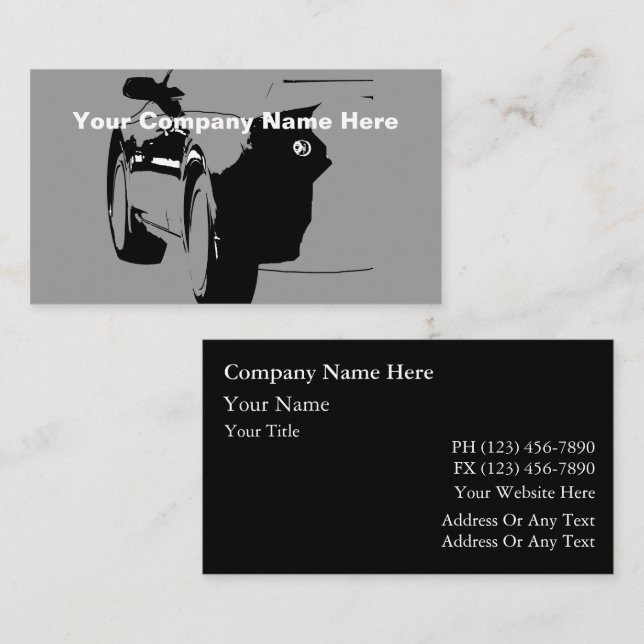 Automotive Business Cards (Front/Back)