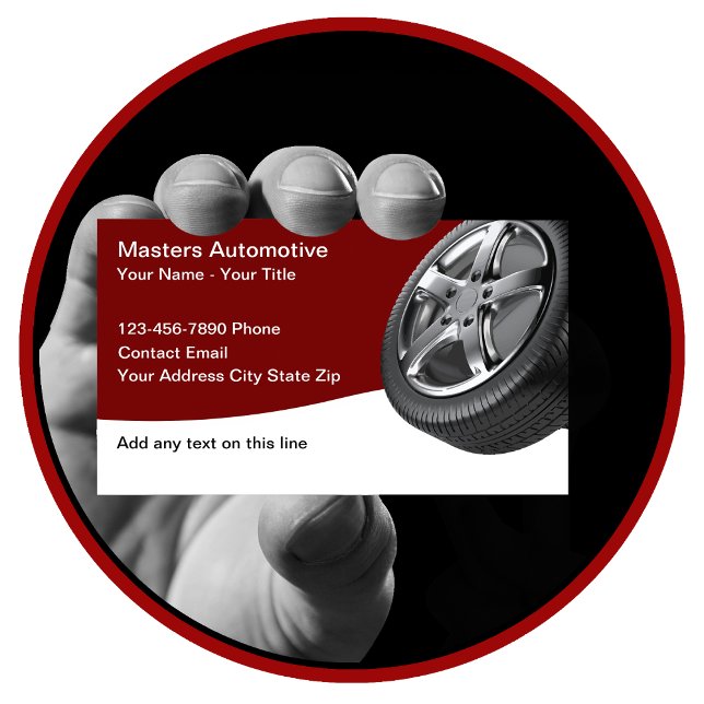 Automotive Business Cards Tire Tread (Creator Uploaded)