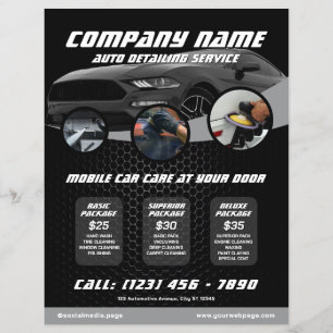 Automotive Car Detailing Flyer