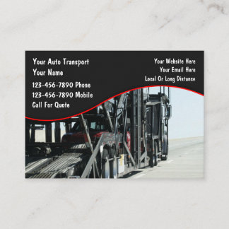 Automotive Car Transport Vehicle Business Cards