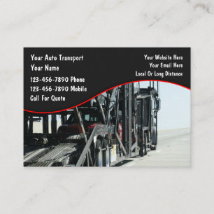 Automotive Car Transport Vehicle Business Cards