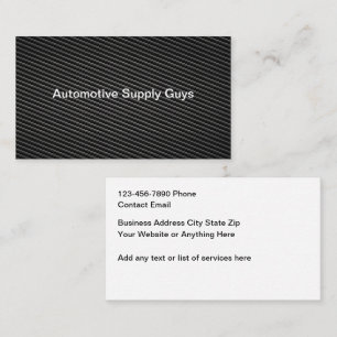 Automotive Carbon Fibre Look Business Cards