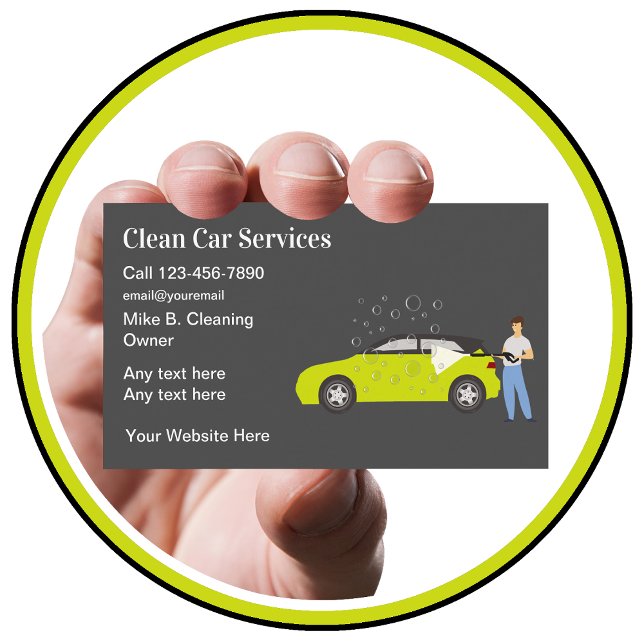 Automotive Cleaning And Detailing Business Card (Creator Uploaded)