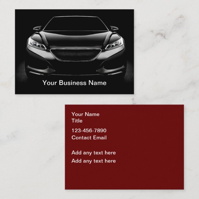 Automotive Cool Business Cards (Front/Back)