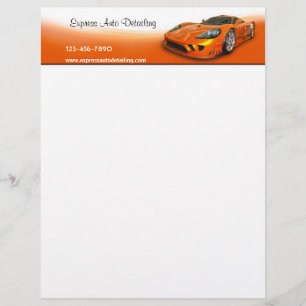 Automotive Detailer Personalised Letterhead