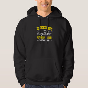 Automotive Engineer Job Title Employee Automotive Hoodie