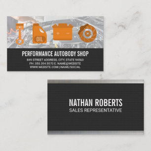 Automotive Icons   Mechanic Business Card