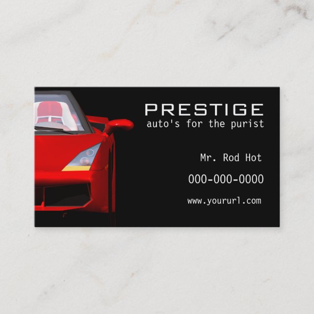 Automotive Industry business card (Front)