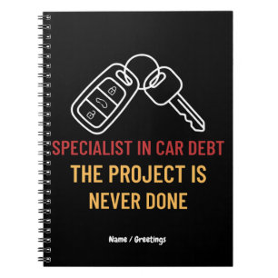 Automotive Key Art The Project Is Never Done Notebook
