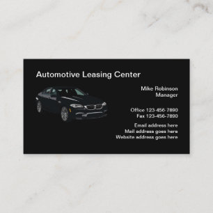 Automotive Leasing Service Business Card