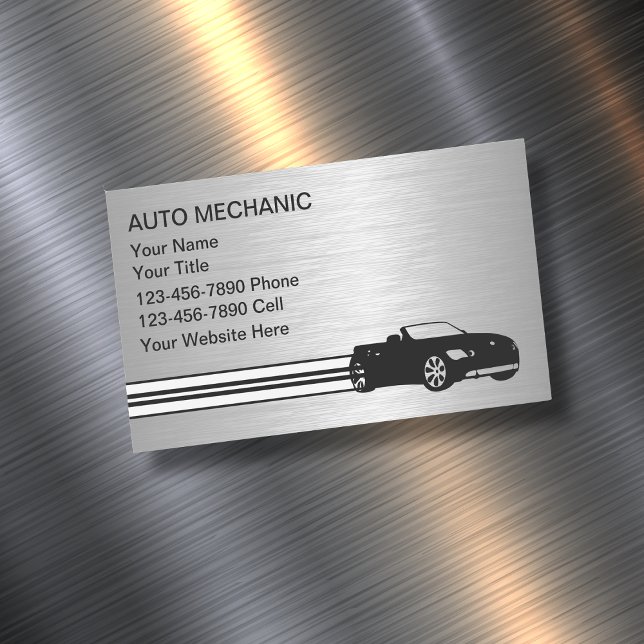 Automotive Mechanic Business Cards Magnet (Creator Uploaded)