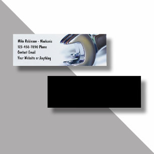 Automotive Mechanic Wrenches Design 4 Mini Business Card