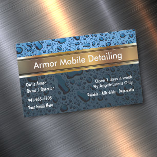 Automotive Mobile Detail Business Magnets