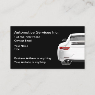 Automotive Modern Simple Business Cards