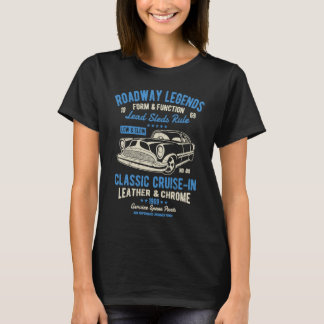 Automotive Nostalgia Classic Car Cruise in Distres T-Shirt