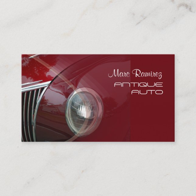 Automotive, photo business cards (Front)