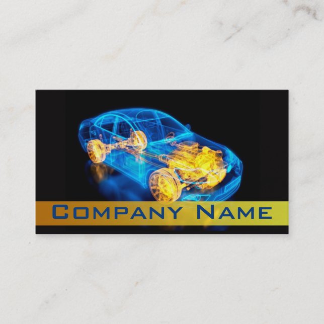Automotive / Racing / Car Fast Speed Diagnostic Business Card (Front)