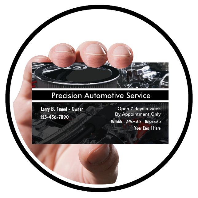 Automotive Repair Service Business Card (Creator Uploaded)