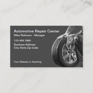 Automotive Repair Service Simple Business Cards