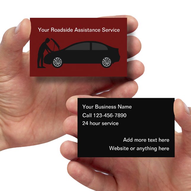 Automotive Roadside Assistance Business Card (Creator Uploaded)