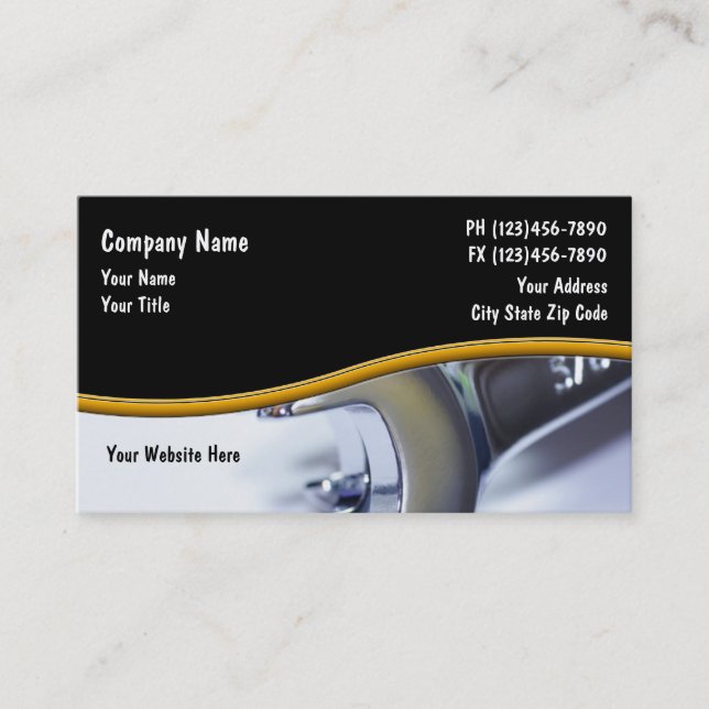 Automotive Service Business Cards (Front)