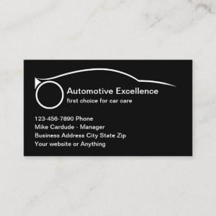Automotive Services Cool Business Cards