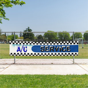 Automotive Shop A/C Service Air Conditioner Large Banner