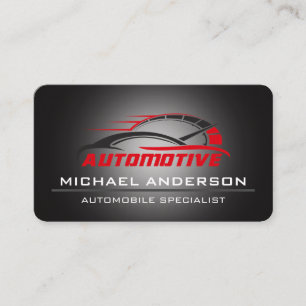 Automotive Sports Car Repair   Racing Business Card