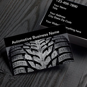 Automotive Tire Tread Theme Business Card