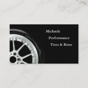 Automotive Tires and Rim Sales Business Card