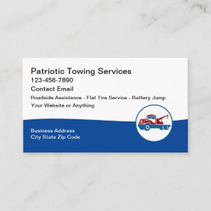 Automotive Towing Service Business Cards