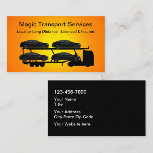 Automotive Transport Vehicle Driver Business Card