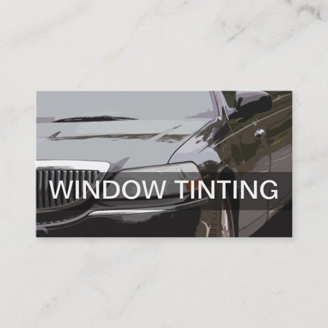 Automotive Window Tinting Business Cards (Front)