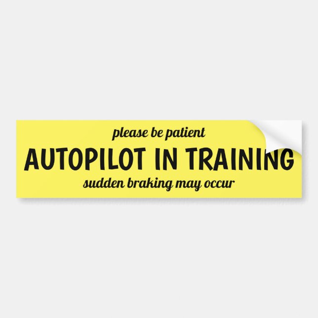 Autopilot Bumper Sticker (Front)