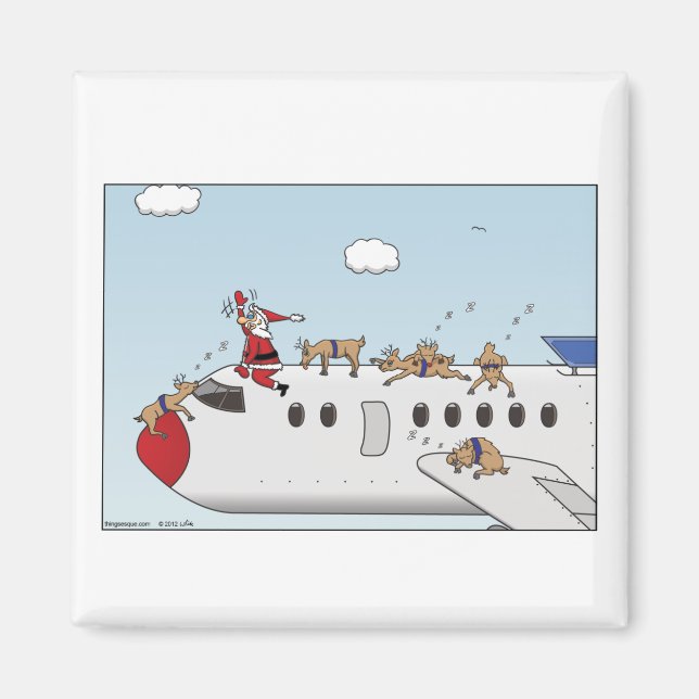 Autopilot Christmas Magnet (Front)