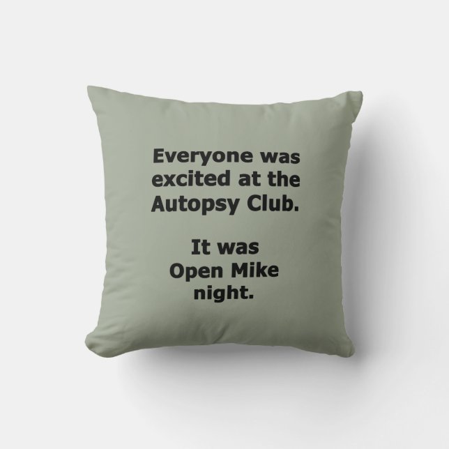 Autopsy Club Cushion (Front)