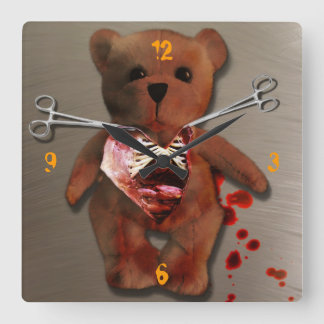 Autopsy of T. Bear Square Wall Clock