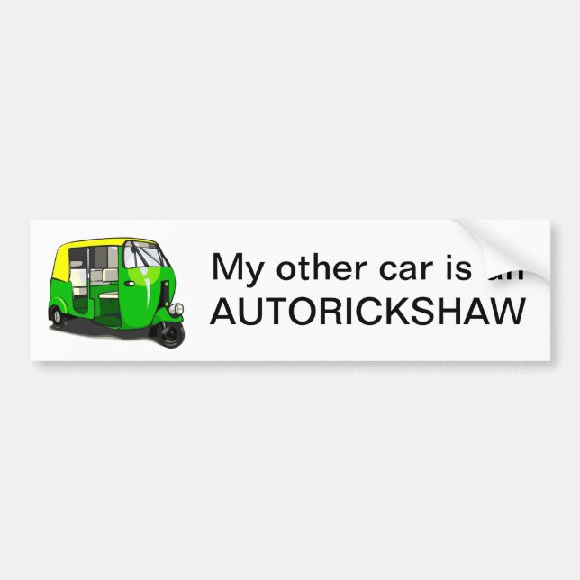 AUTORICKSHAW Bumper Sticker (Front)