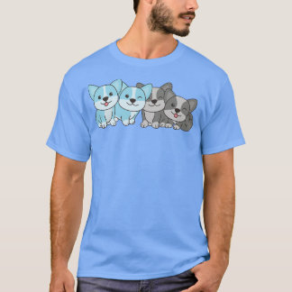Autoseual Flag Pride Lgbtq Dogs Autoseual Corgi43 T-Shirt