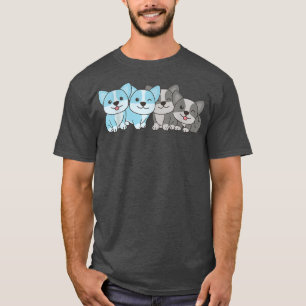Autoseual Flag Pride Lgbtq Dogs Autoseual Corgi T-Shirt