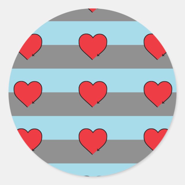 AUTOSEXUAL FLAG PATTERN STICKER (Front)