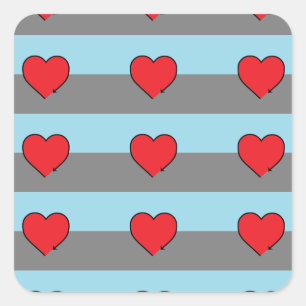AUTOSEXUAL FLAG PATTERN STICKER