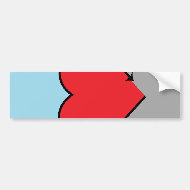 Autosexual Pride Flag and Symbol Bumper Sticker (Front)