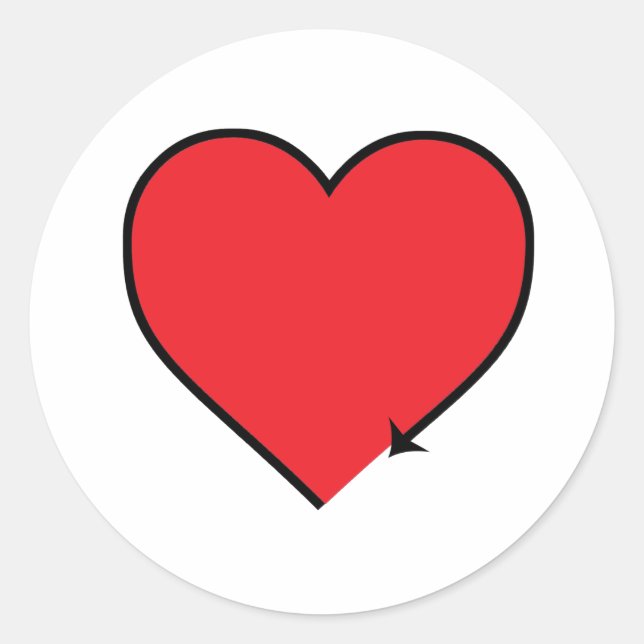 AUTOSEXUAL SYMBOL CLASSIC ROUND STICKER (Front)