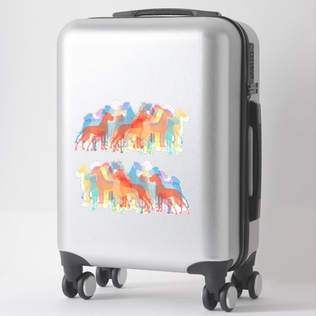 Autosticker badge Silhouette Great Dane Sticker (Suitcase)