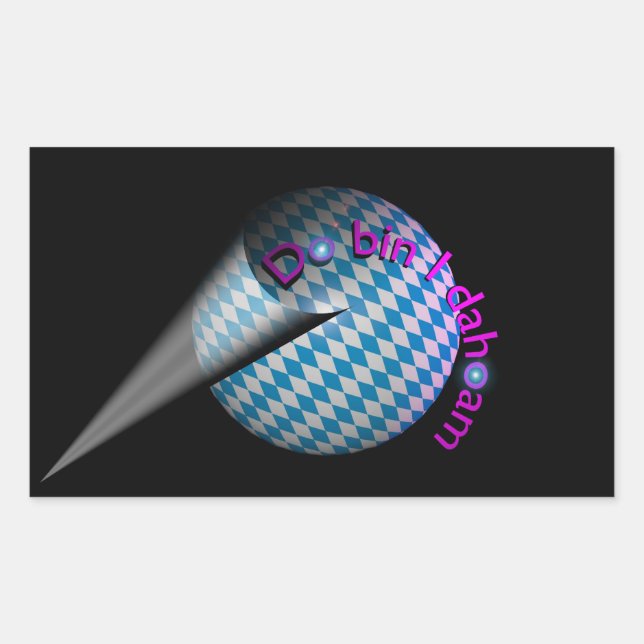 Autosticker "Do bin I dahoam" Rectangular Sticker (Front)