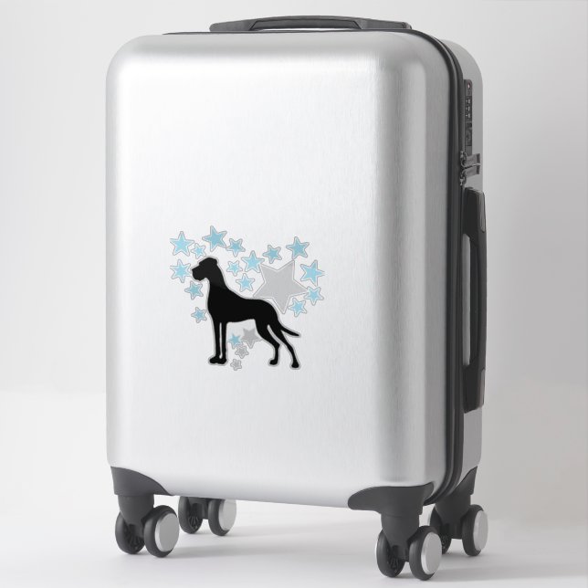 Autosticker Stars Great Dane (Suitcase)